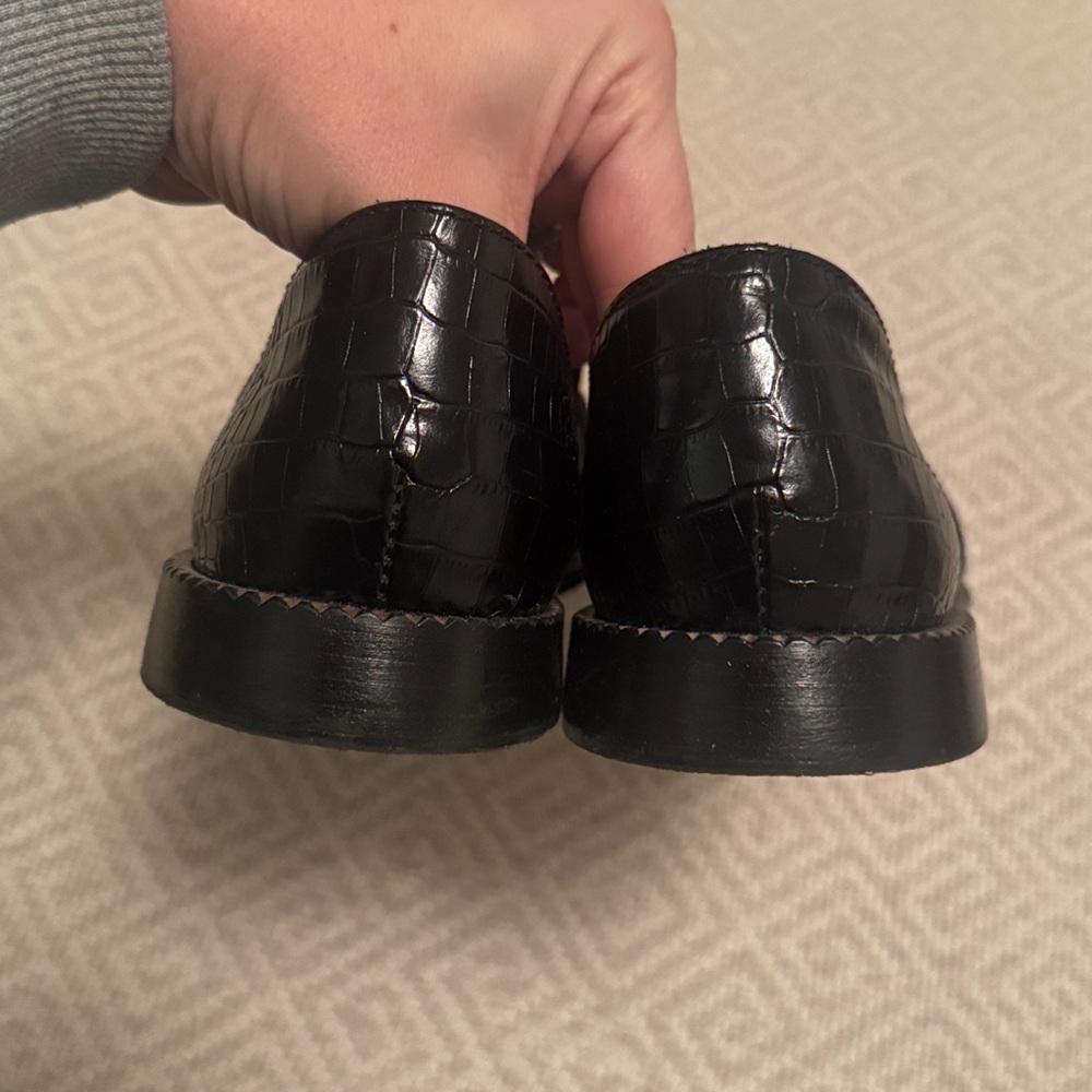 Freda Salvador Tash D'orsay Loafers Black size 10.5 - Picture 5 of 9